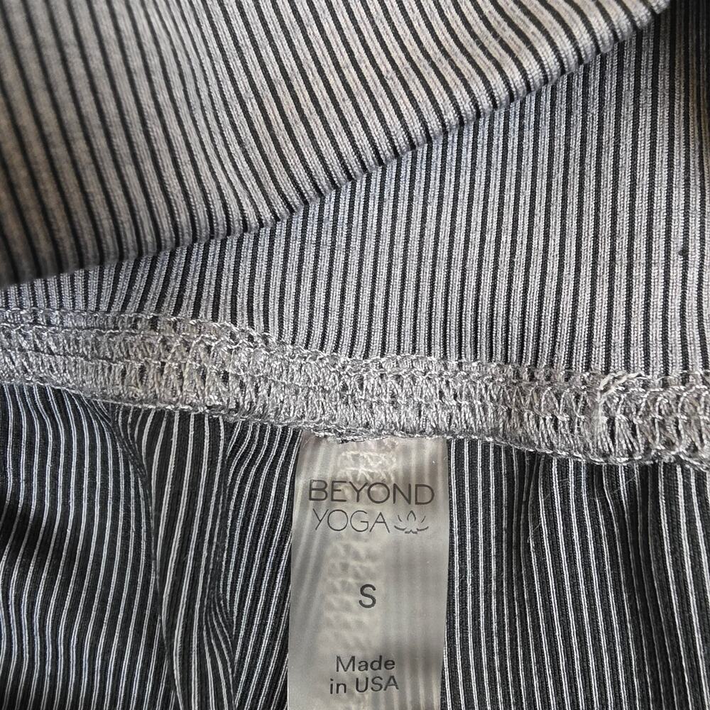 Beyond Yoga Ribbed Jogger Pants Womens S Gray High Rise Lounge Pocket - Picture 2 of 8